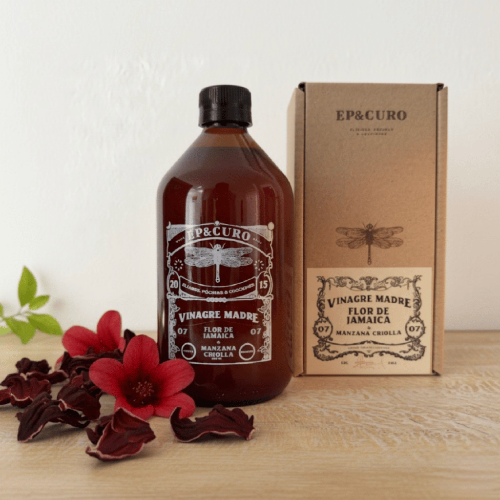 Vinagre Madre EP&CURO – Flor de Jamaica (500 ml)