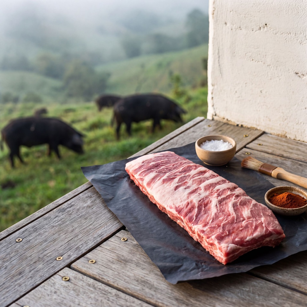 Costillas Saint Louis Sampedreño – Cerdo de Pastoreo (800 g)